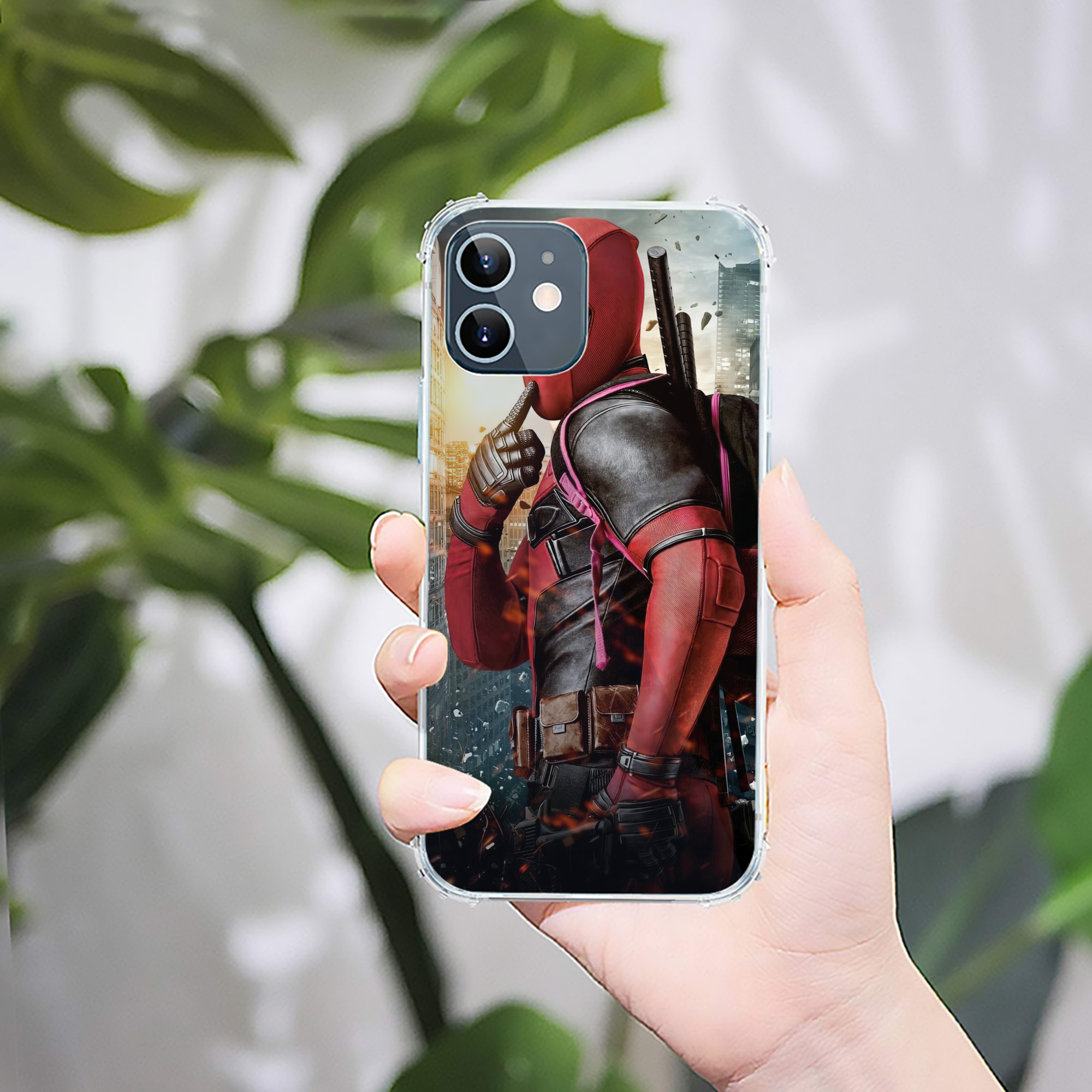 （画像用） Deadpool デッドプール 【iPhone 12シリーズ対応】透明スマホケース（クリアソフトケース）